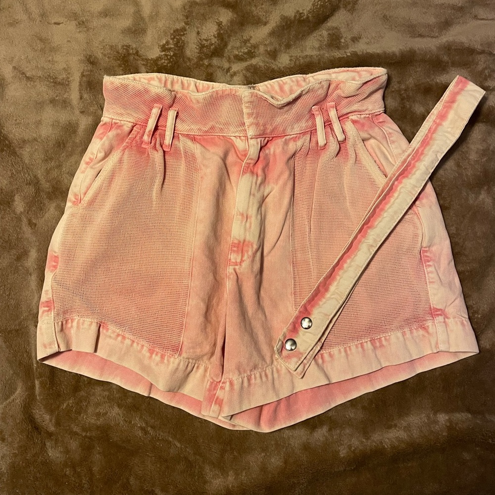 Pink mom shorts